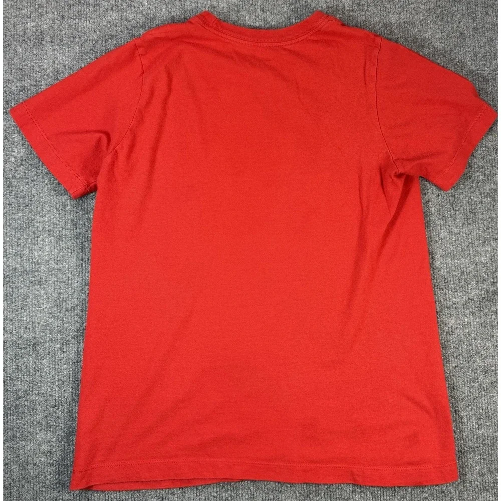 Nike Sportswear Boys Large Youth T Shirt Red Box Wizard & Dragon Glitter Logo
